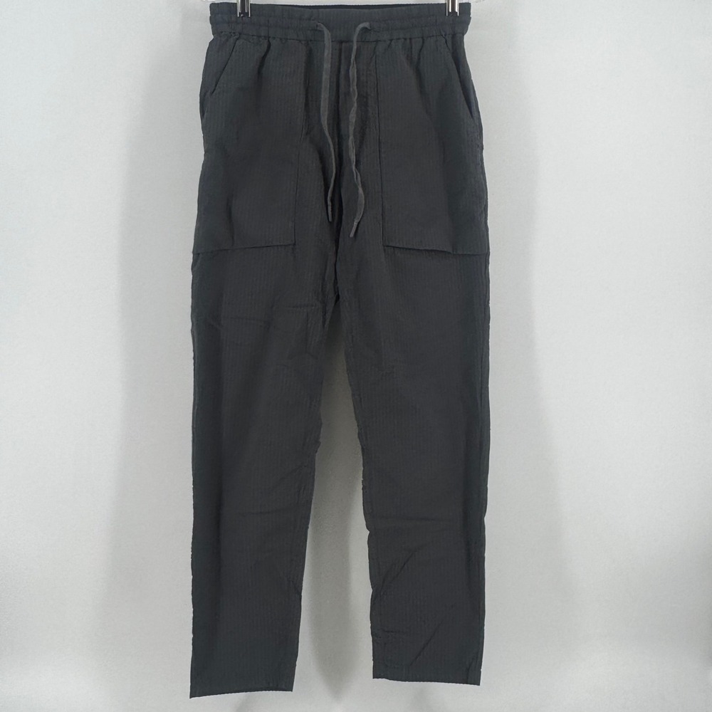 Lululemon ABC Jogger Textured Seersucker Pants Mens Medium Obsidian Grey M5A09S